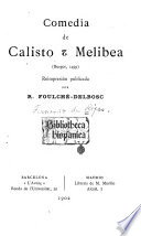 Comedia de Calisto y Melibea : (Burgos, 1499) /