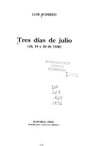 Tres días de julio (18, 19 y 20 de 1936) /