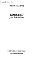 Ronsard par lui-mem̂e /