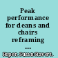 Peak performance for deans and chairs reframing higher education's middle /