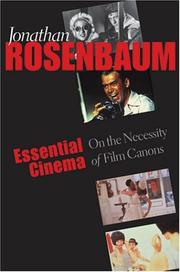 Essential cinema : on the necessity of film canons /