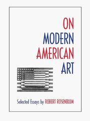 On modern American art : selected essays /