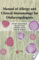 Manual of allergy and clinical immunology for otolaryngologists /