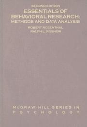Essentials of behavioral research : methods and data analysis /