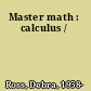 Master math : calculus /