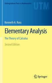 Elementary analysis : the theory of calculus /