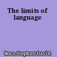 The limits of language