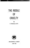 The riddle of cruelty /
