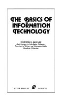 The basics of information technology /