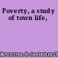 Poverty, a study of town life,