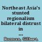 Northeast Asia's stunted regionalism bilateral distrust in the shadow of Globalization /