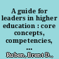 A guide for leaders in higher education : core concepts, competencies, and tools /