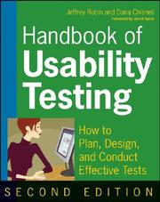 Handbook of usability testing : how to plan, design, and conduct effective tests /