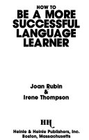 How to be a more successful language learner /