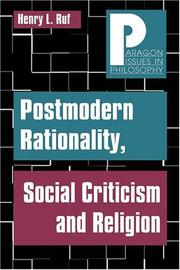 Postmodern rationality, social criticism, and religion /