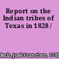 Report on the Indian tribes of Texas in 1828 /