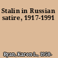 Stalin in Russian satire, 1917-1991