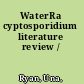 WaterRa cyptosporidium literature review /