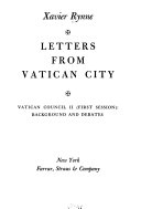 Letters from Vatican City : Vatican Council II (first session) : background and debates /