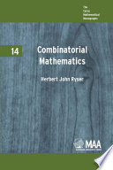 Combinatorial mathematics /