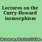 Lectures on the Curry-Howard isomorphism