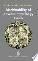 Machinability of powder metallurgy steels