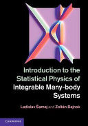 Introduction to the statistical physics of integrable many-body systems