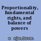 Proportionality, fundamental rights, and balance of powers
