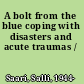 A bolt from the blue coping with disasters and acute traumas /