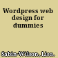 Wordpress web design for dummies