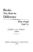 Books that made the difference : what people told us /