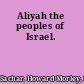 Aliyah the peoples of Israel.