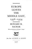 Europe leaves the Middle East, 1936-1954 /