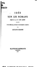 Idée sur les romans /