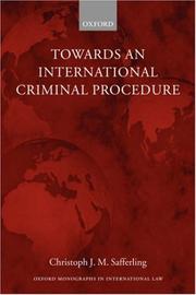 Towards an international criminal procedure /