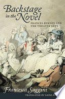 Backstage in the novel Frances Burney and the theater arts /