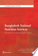 Bangladesh National Nutrition Services : assessment of implementation status /