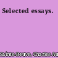Selected essays.