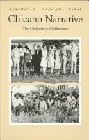 Chicano narrative : the dialectics of difference /