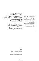 Religion in American culture : a sociological interpretation /