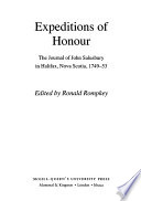 Expeditions of honour the journal of John Salusbury in Halifax, Nova Scotia, 1749-53 /