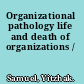 Organizational pathology life and death of organizations /