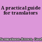 A practical guide for translators