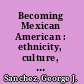 Becoming Mexican American : ethnicity, culture, and identity in Chicano Los Angeles, 1900-1945 /