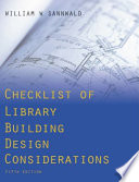 Checklist of library building design considerations /