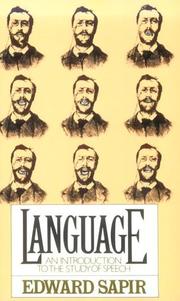 Language : an introduction to the study of speech /