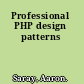 Professional PHP design patterns