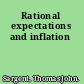 Rational expectations and inflation