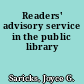 Readers' advisory service in the public library