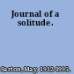 Journal of a solitude.